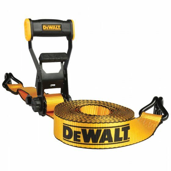DeWALT 2-In X 27-Ft 10,000-Lb Heavy-Duty Ratchet Tie-Down Strap with Double J Hooks