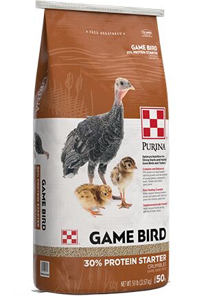 Purina Game Bird 30% Protein Starter Crumbles, 40-Lb