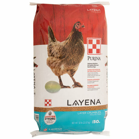 Purina Layena Laying Hen Crumble Feed – 50 lb