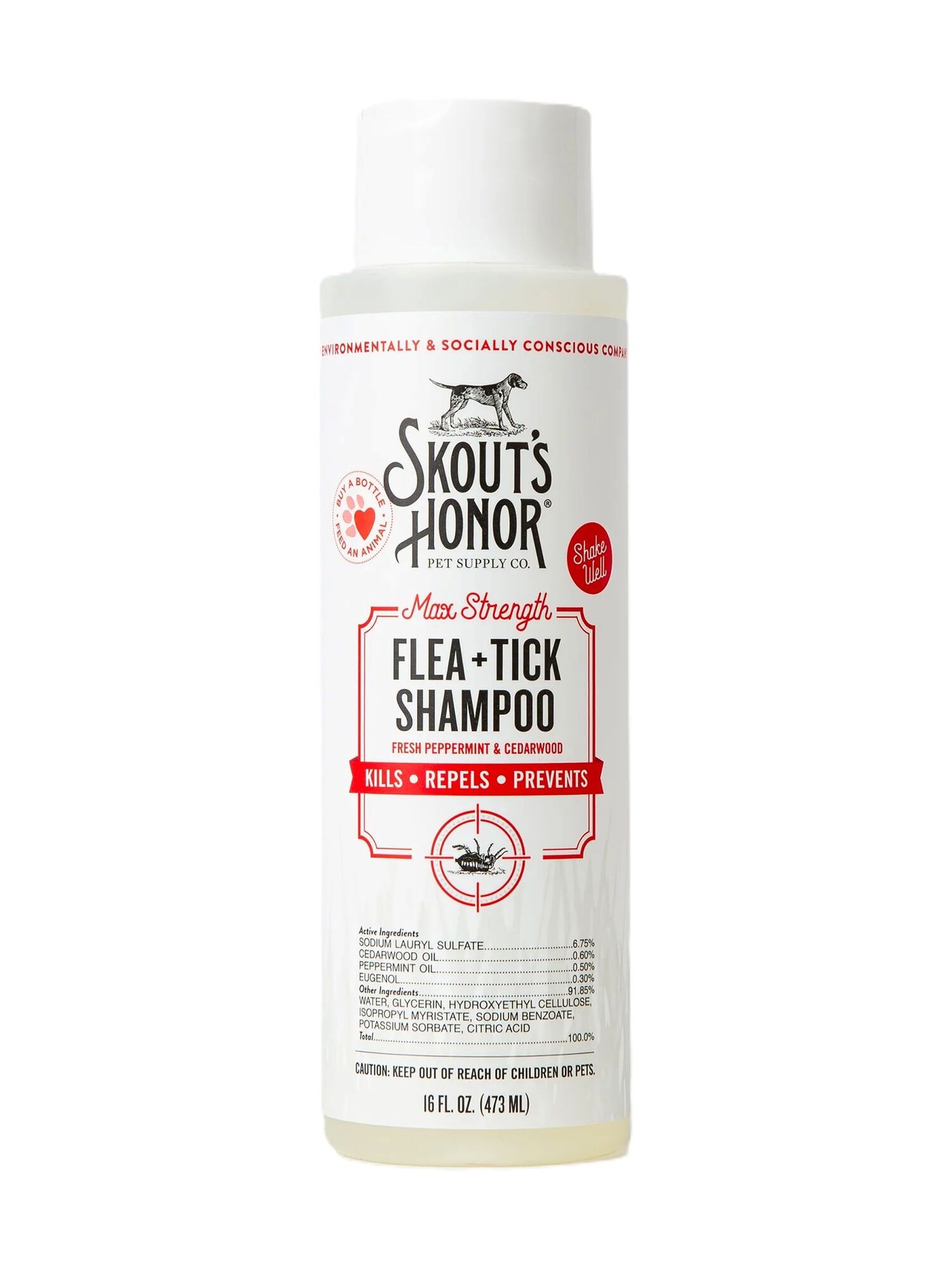 Skout's Honor Flea+Tick Shampoo, 16-Oz