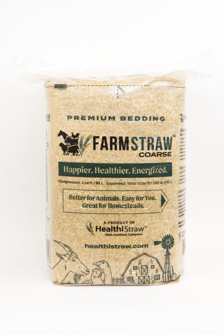 HealthiStraw FarmStraw Coarse Premium Animal Bedding, 12-Cu Ft