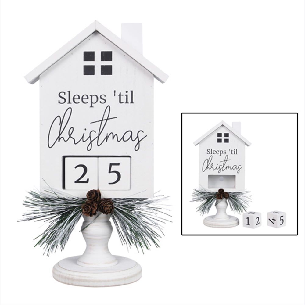 Young's Inc Wood Twas the Night Christmas Countdown Calendar