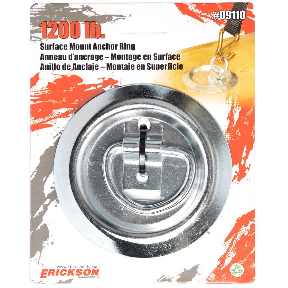 Erickson Surface Mount Anchor Ring, 1200-Lb