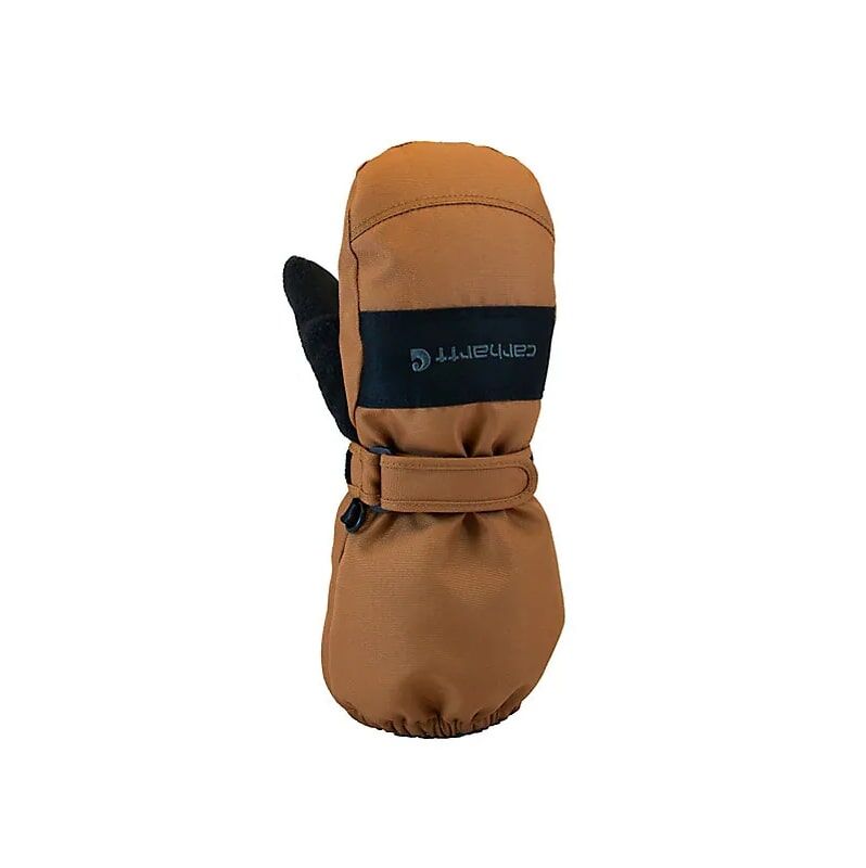 Carhartt Kids' Waterproof Mitten in Brown/Black