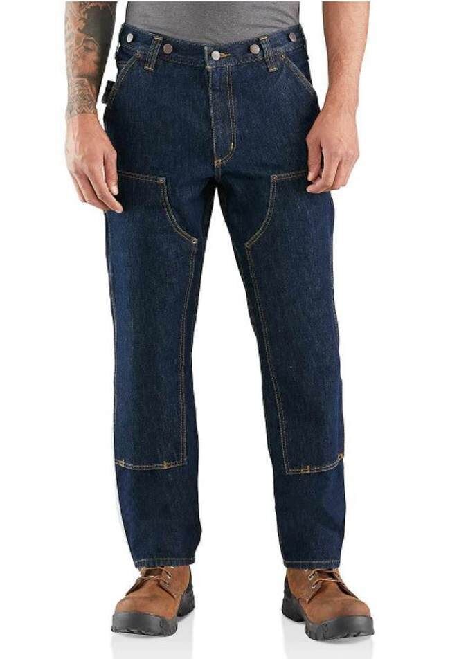 Carhartt Men's Rugged Flex Relaxed Fit Heavyweight Double-Front Utility Logger Jean