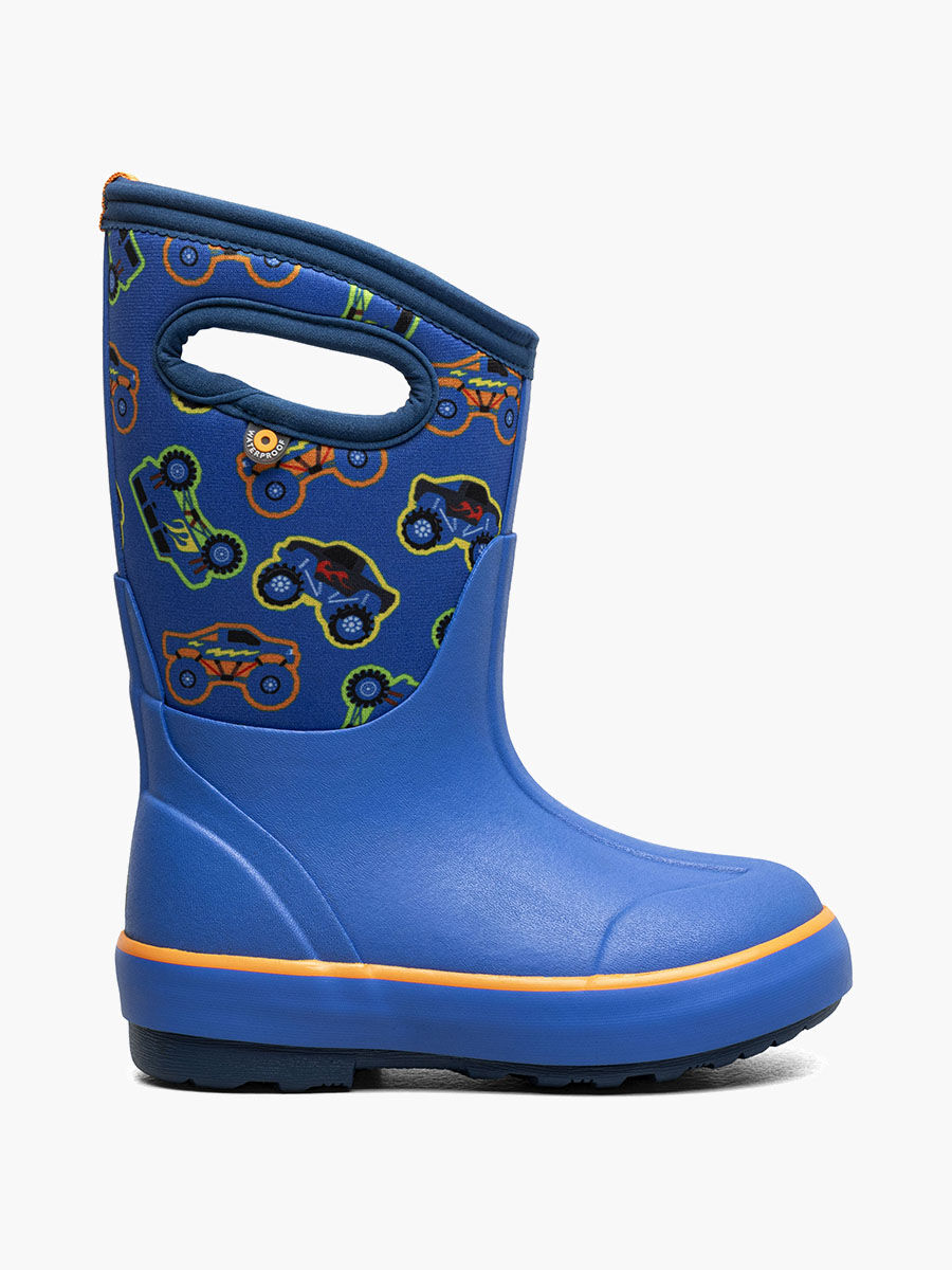 Bogs Kids' Classic II Monster Trucks 3 Season Boots in Blue
