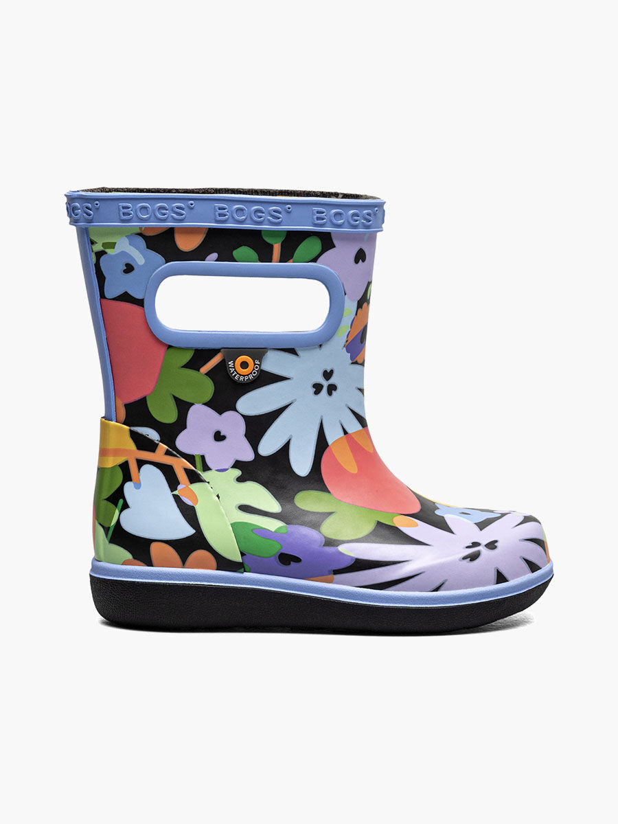 Bogs Kids' Skipper II Overlap Flowers Rainboots
