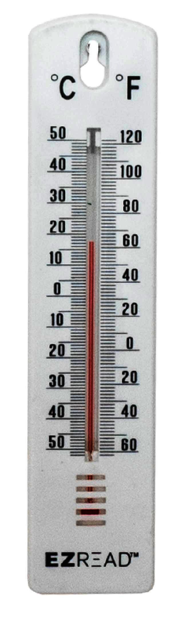 EZ Read 6.5 in Indoor & Outdoor Thermometer - White