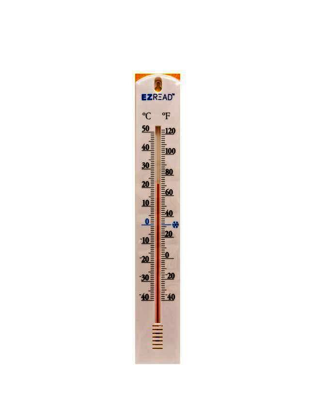 EZ Read 15.5 in Indoor & Outdoor Thermometer - White