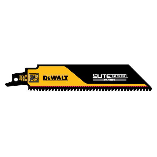 DEWALT Elite Series Metal Cutting Carbide Tipped Reciprocating Saw Blade, 8-TPI, 12-In