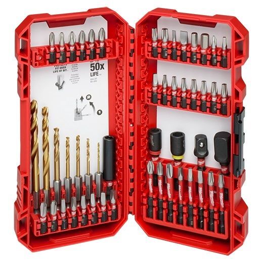 Milwaukee Shockwave Impact Duty Drill & Driver Set, 50-Pk