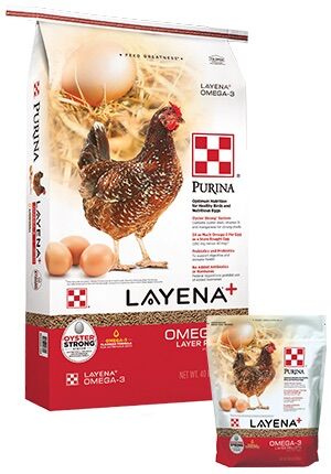 Purina Layena Plus Omega 3, 40-lb bag 