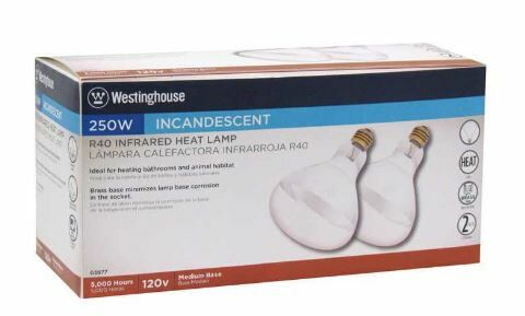 Westinghouse Lighting 250-Watt Soft Glass Heat Bulb – 2 Pack