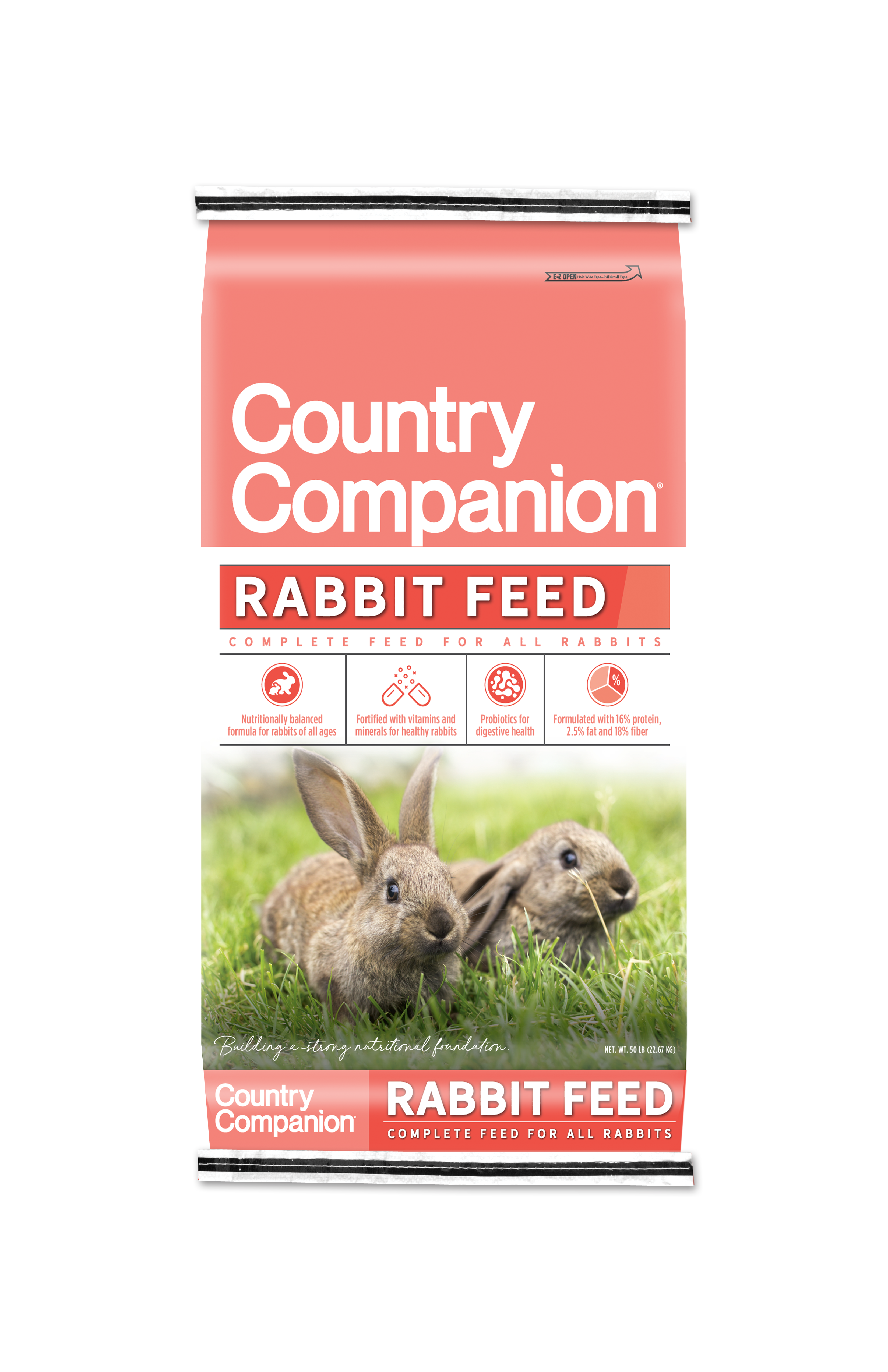 Country Companion 16% Rabbit Feed, 50-Lb