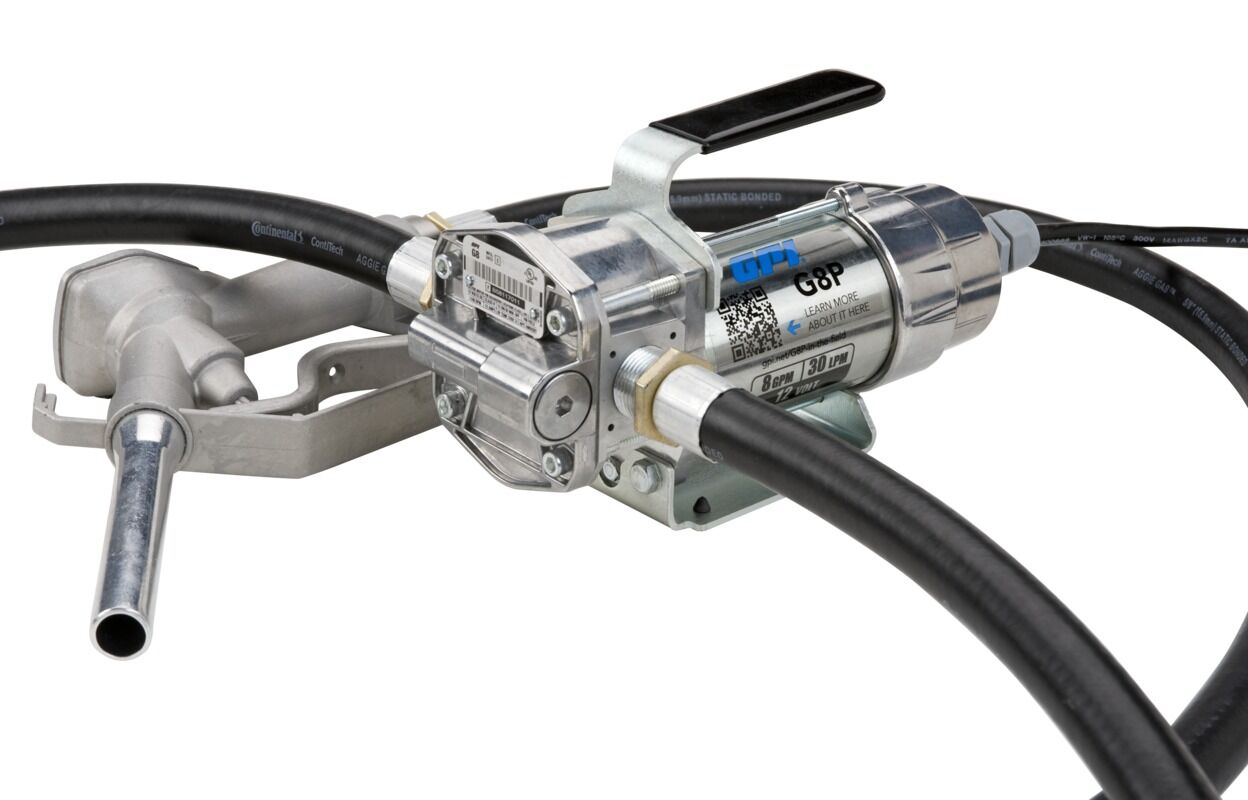 12V Portable Fuel Transfer Pump 8 GPM