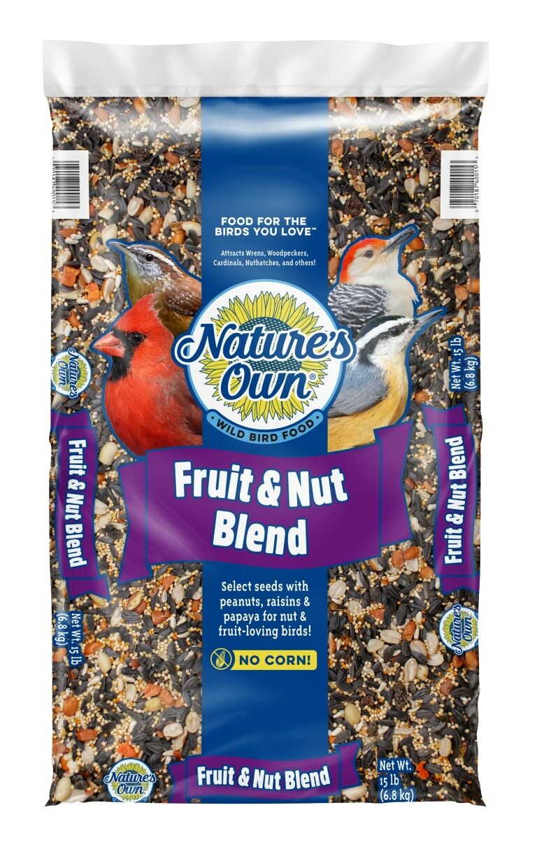 Nature's Own Fruit & Nut Blend Bird Seed, 15-Lb