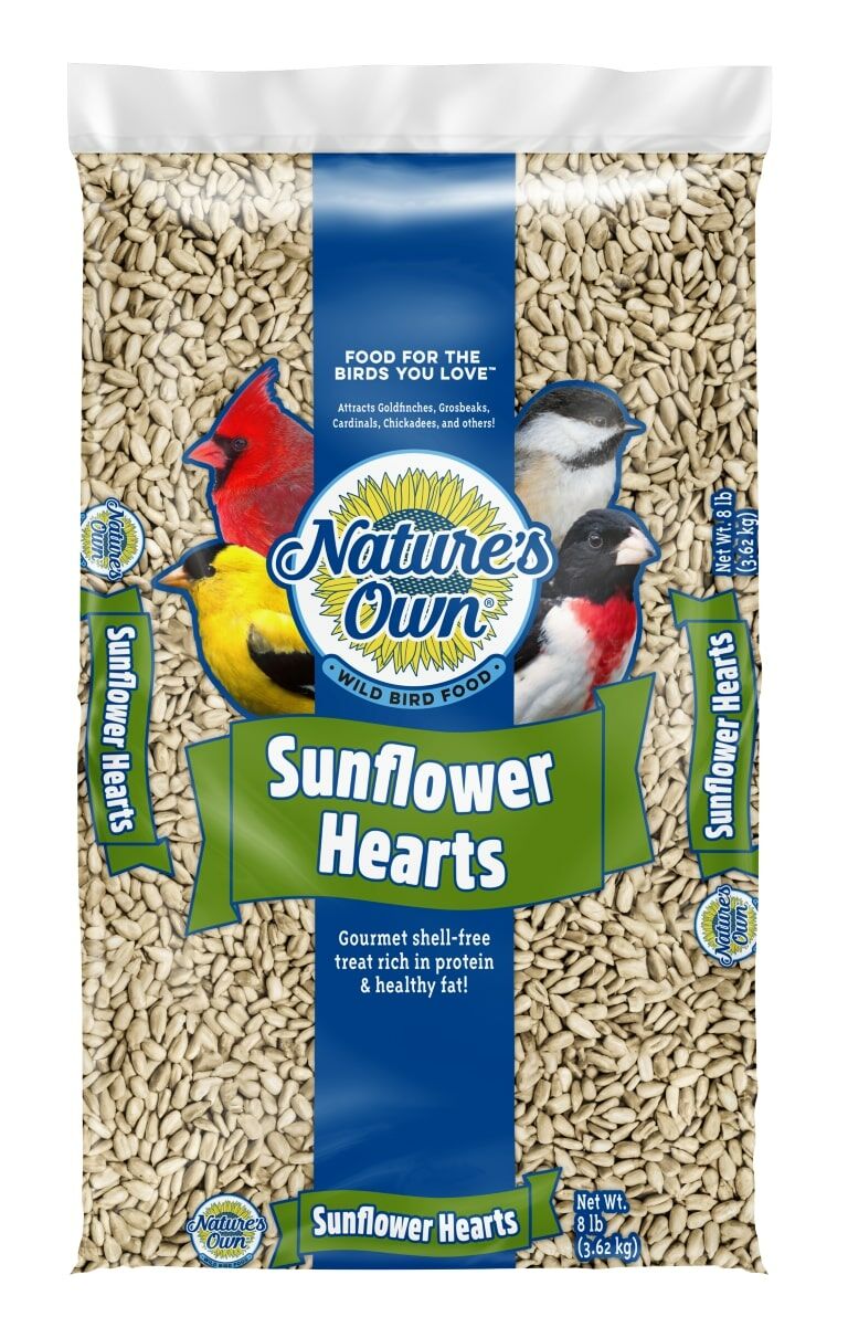 Nature's Own Sunflower Hearts Bird Seed, 8-Lb