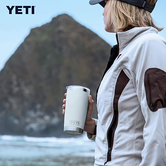 Rambler 20-Oz Tumbler with Magslider Lid in White
