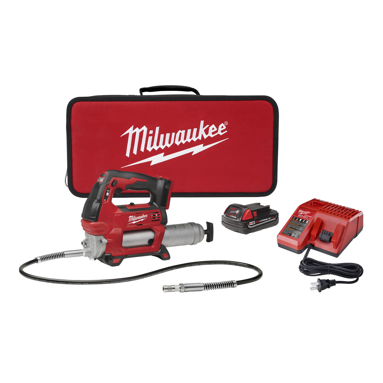 Milwaukee M18 2-Speed Grease Gun Kit