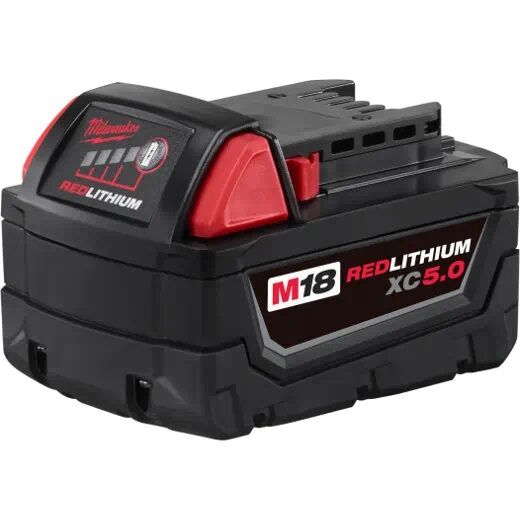 Milwaukee M18 RedLithium XC5.0 Extended Capacity Battery, 5-Ah