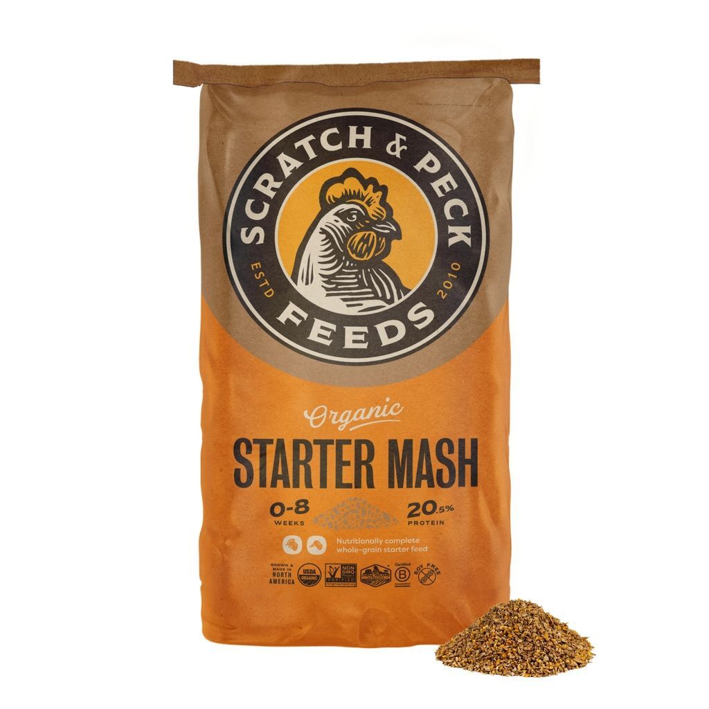 Scratch & Peck Feeds Organic Starter Mash, 40-Lb