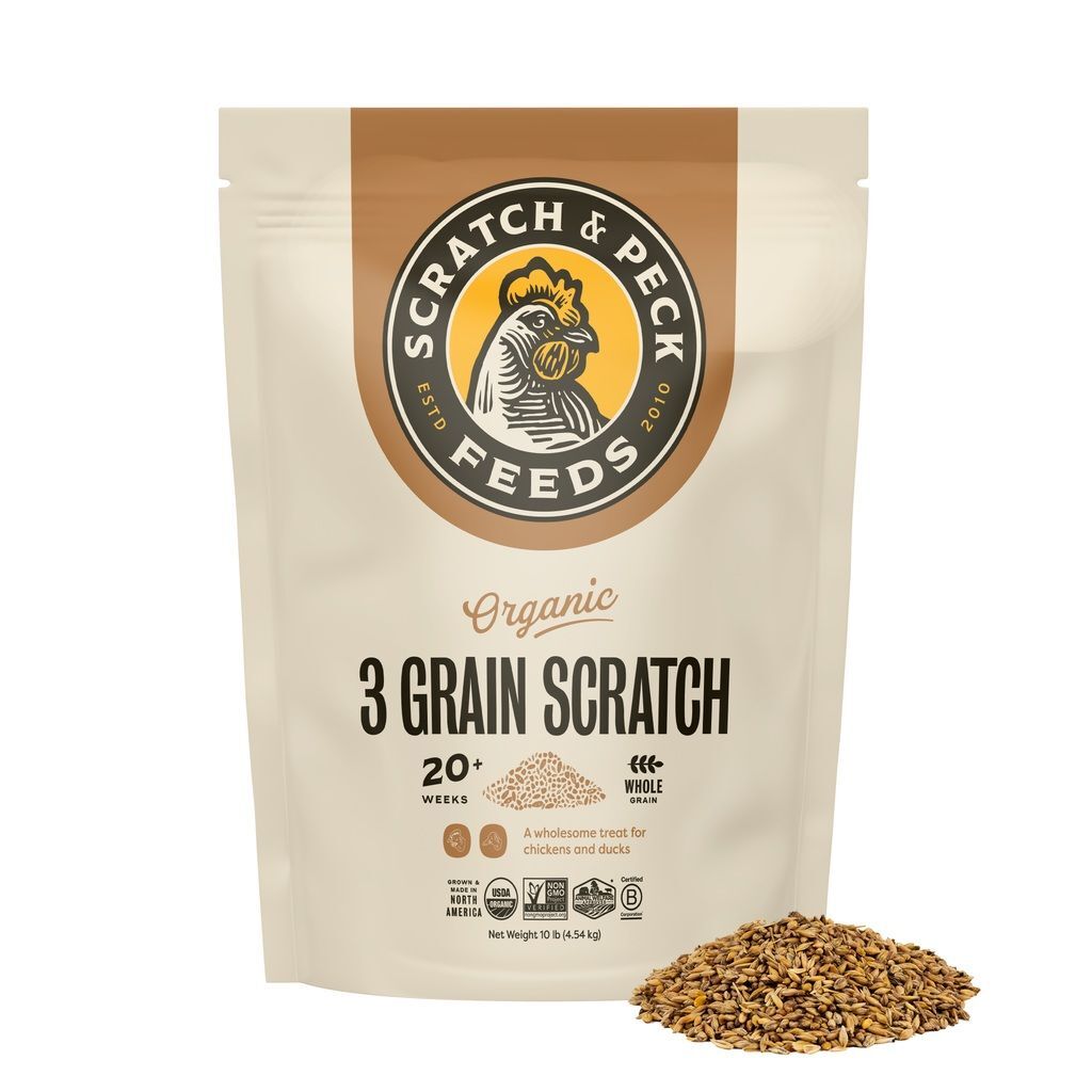 Scratch & Peck Feeds Organic 3-Grain Scratch, 10-Lb