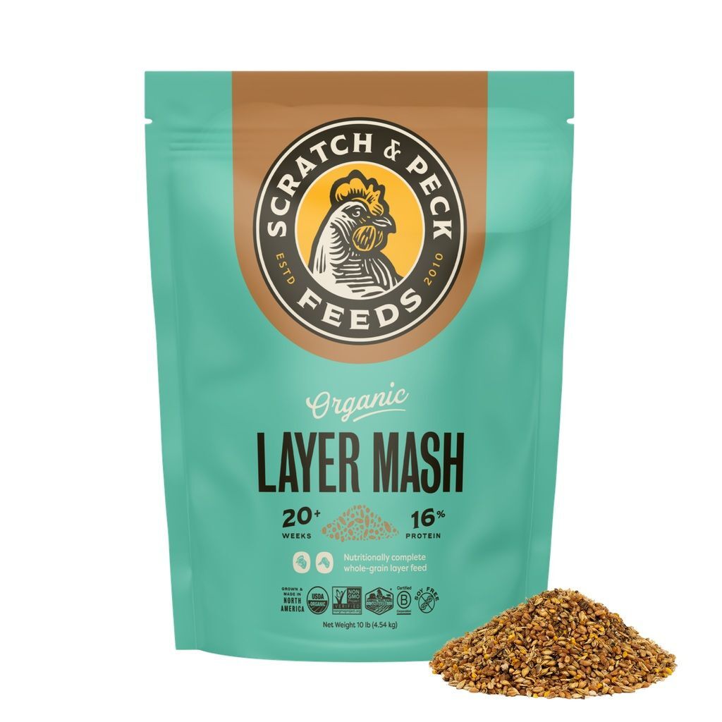 Scratch & Peck Feeds Organic Layer Mash 16%, 10-Lb