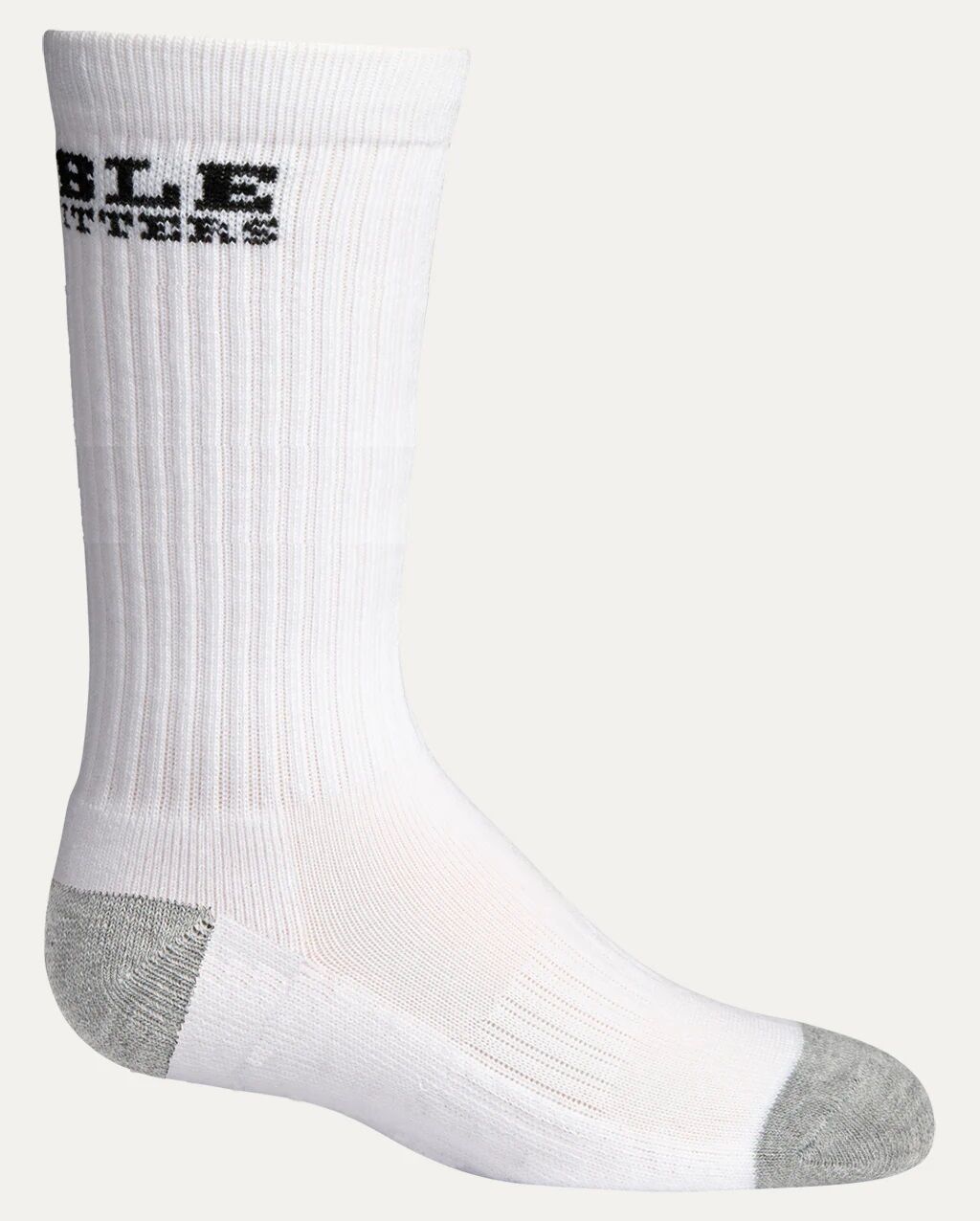 Kid's Performance Crew Socks in White, 6-Pk