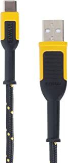 DeWALT 4-Ft Reinforced Braided Cable for USB-A to USB-C