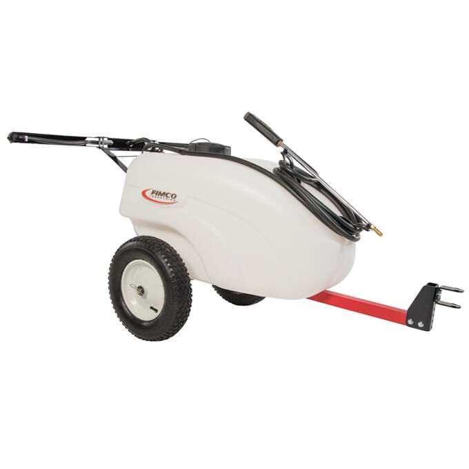 30-Gal Trailer Sprayer with 2 Nozzle Boom & 2.4 GPM Pump