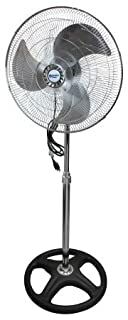 3-Speed High Velocity Industrial Oscillating Pedestal Fan, 18-In
