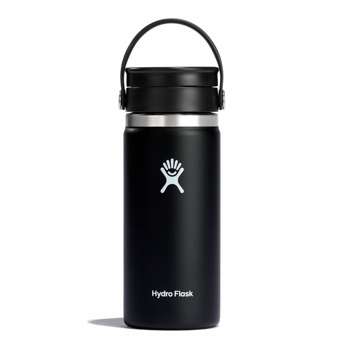 16-Oz Wide Mouth Coffee Flask with Flex Sip™ Lid in Black