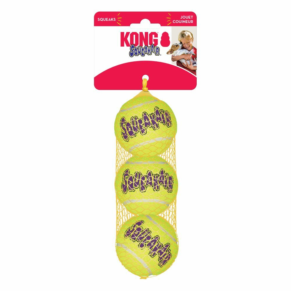 Medium SqueakAir® Balls Dog Toy, 3-Pk