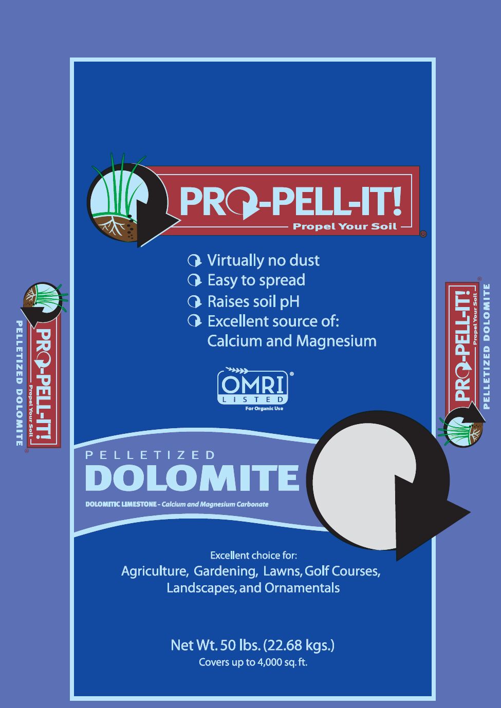 Pelletized Dolomite Lime Soil Amendment, 50-Lb Bag