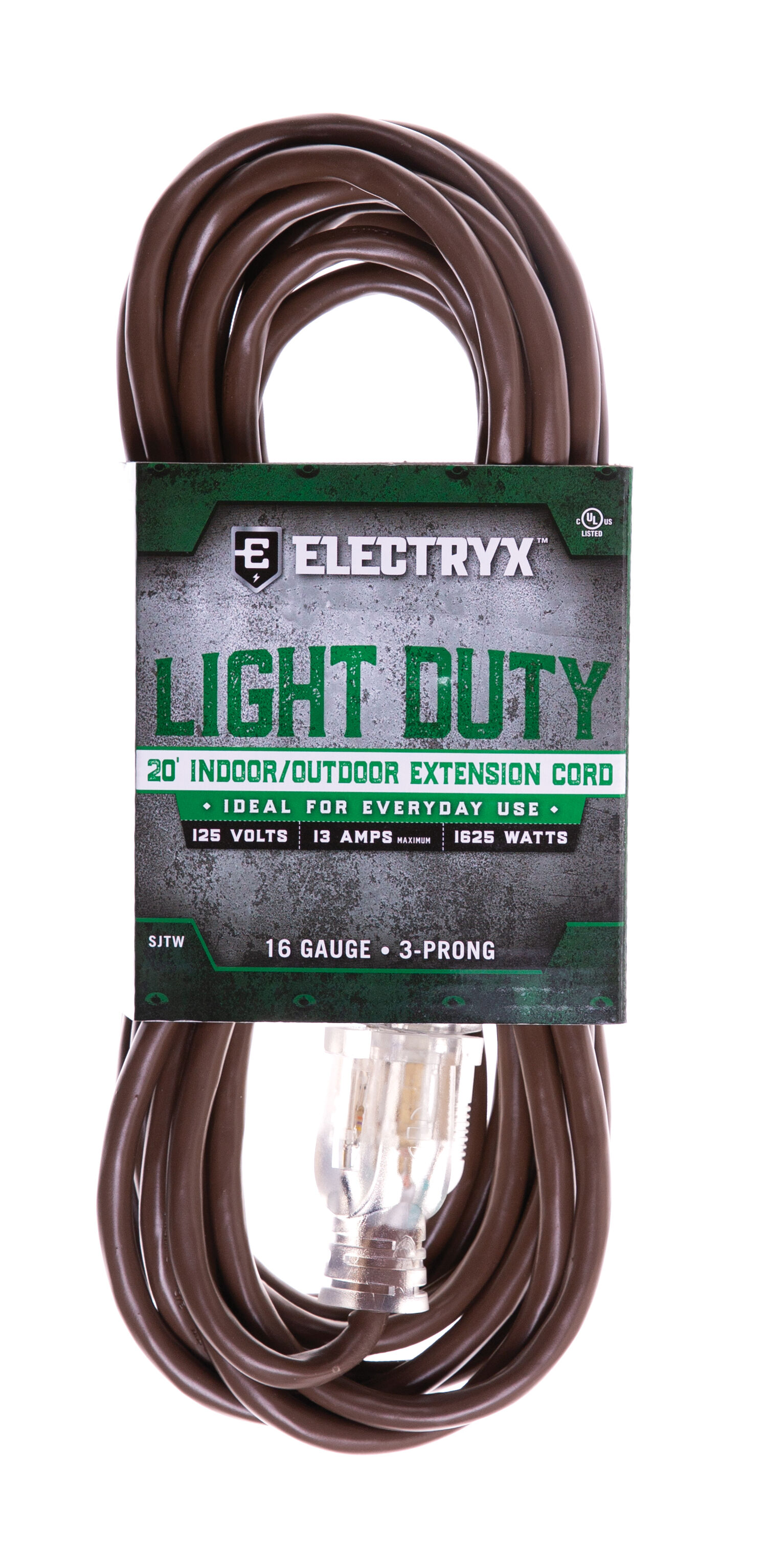 20-Ft 16-Ga Light Duty Extension Cord in Brown