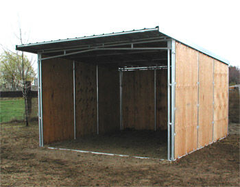 Noble Panels & Gates 12-Ft x 12-Ft Shelter Solid Side Left Panel Piece (Shelter Panel Piece Only)