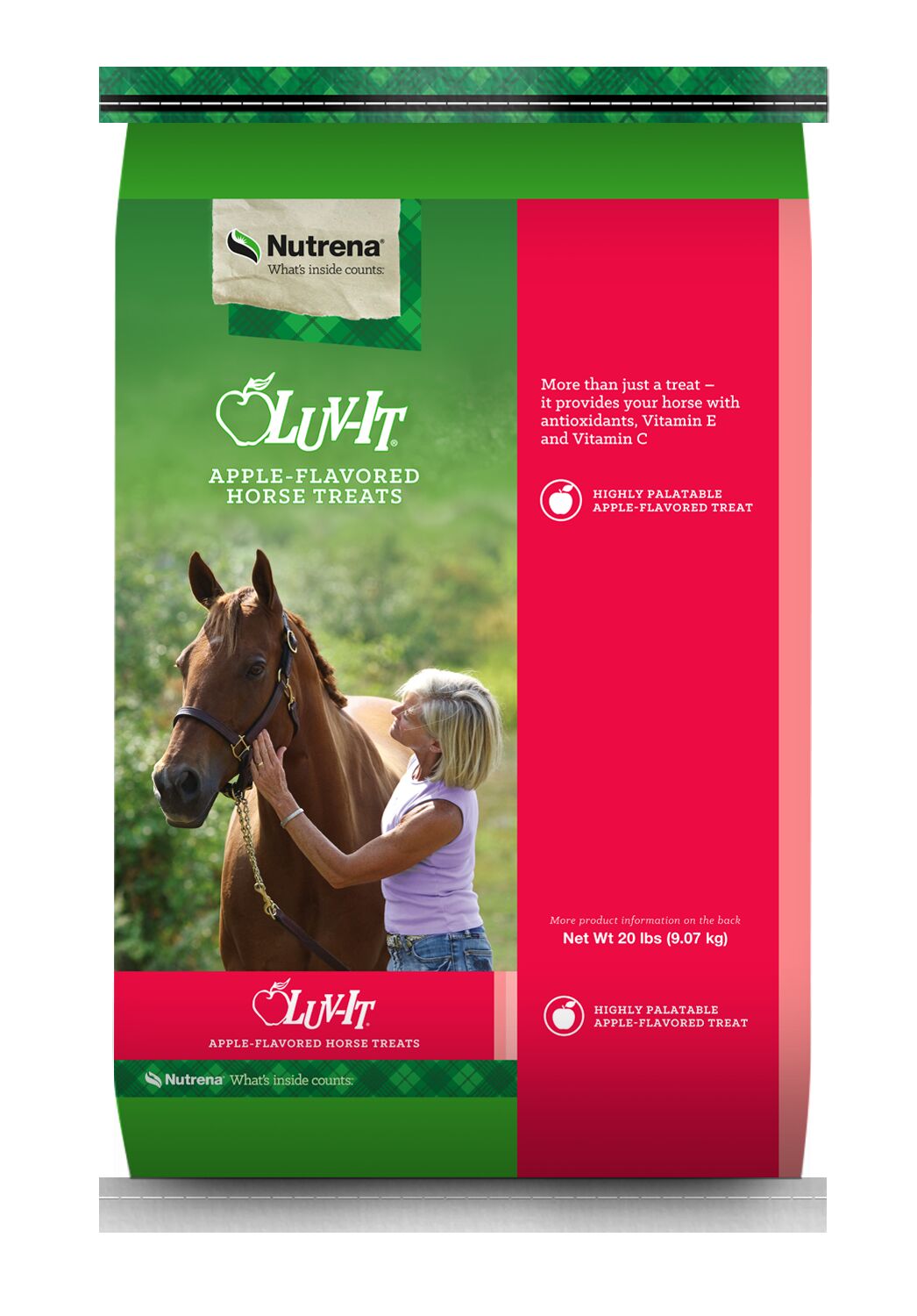 Nutrena Luv-It Apple Horse Treats, 20-Lb