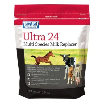 Sav-A-Caf Ultra 24 Multi-Species Milk Replacer, 4-Lb