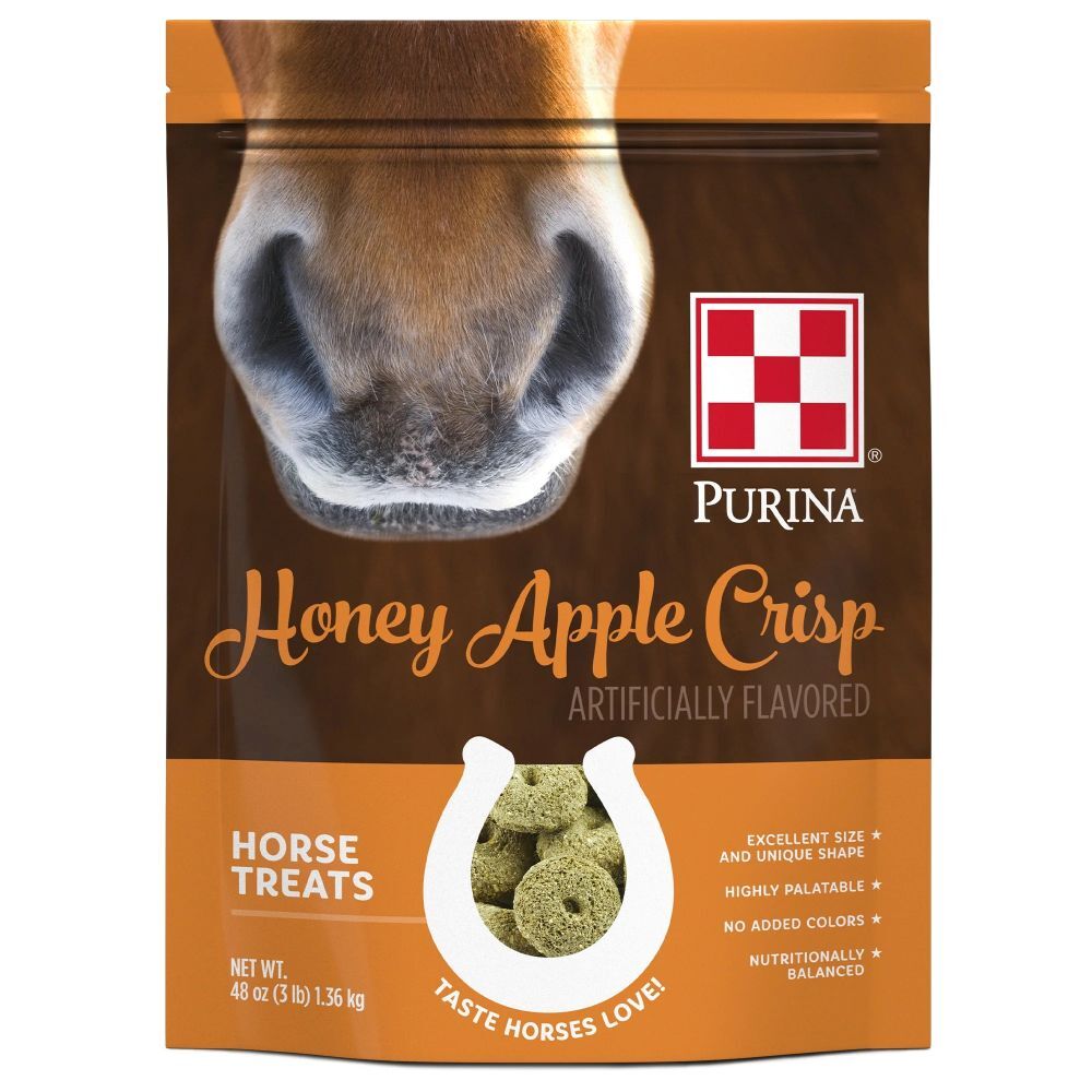 Purina Honey Apple Crisp Horse Treats, 3-Lb