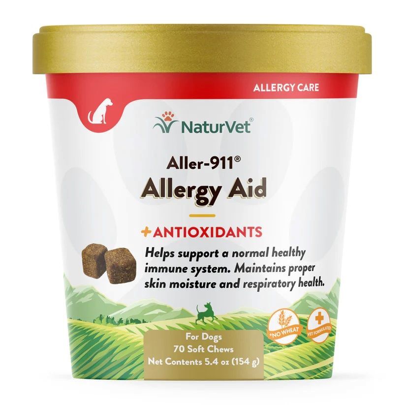 NaturVet Aller-911 Allergy Aid Soft Chews, 70-Ct