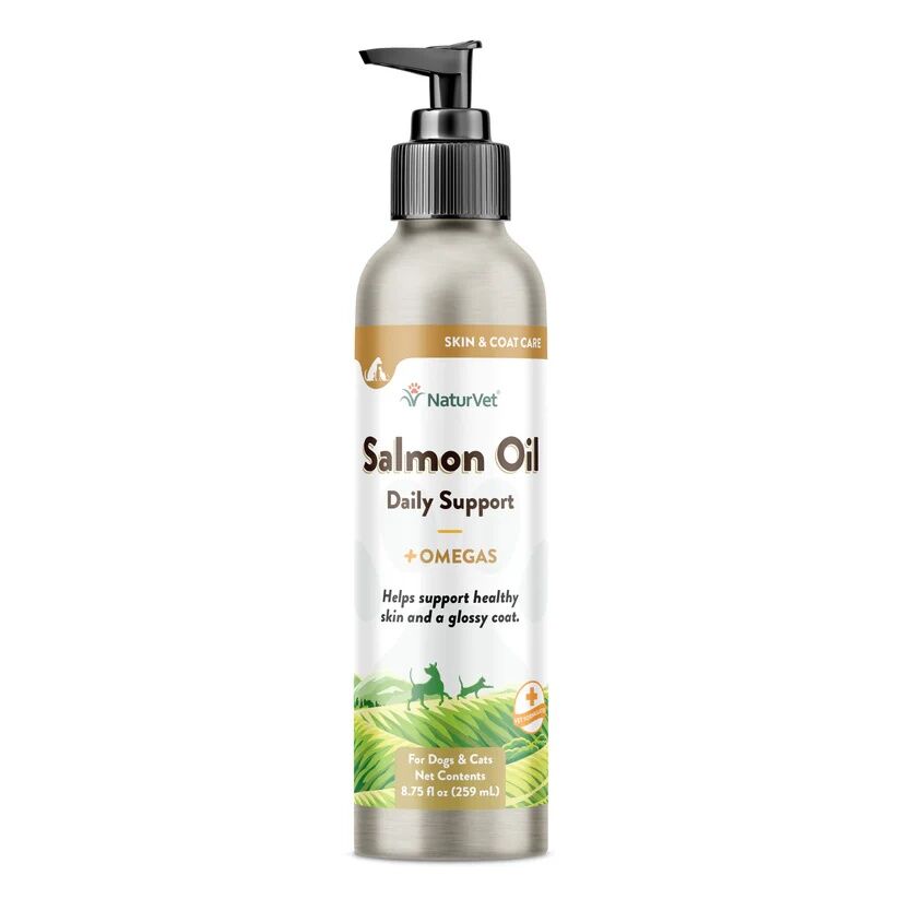 NaturVet Salmon Oil For Dogs & Cats, 8.75-Oz