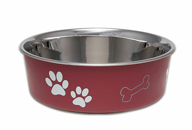 Loving Pets Medium Pet Bowl Classic - Merlot, 28 oz