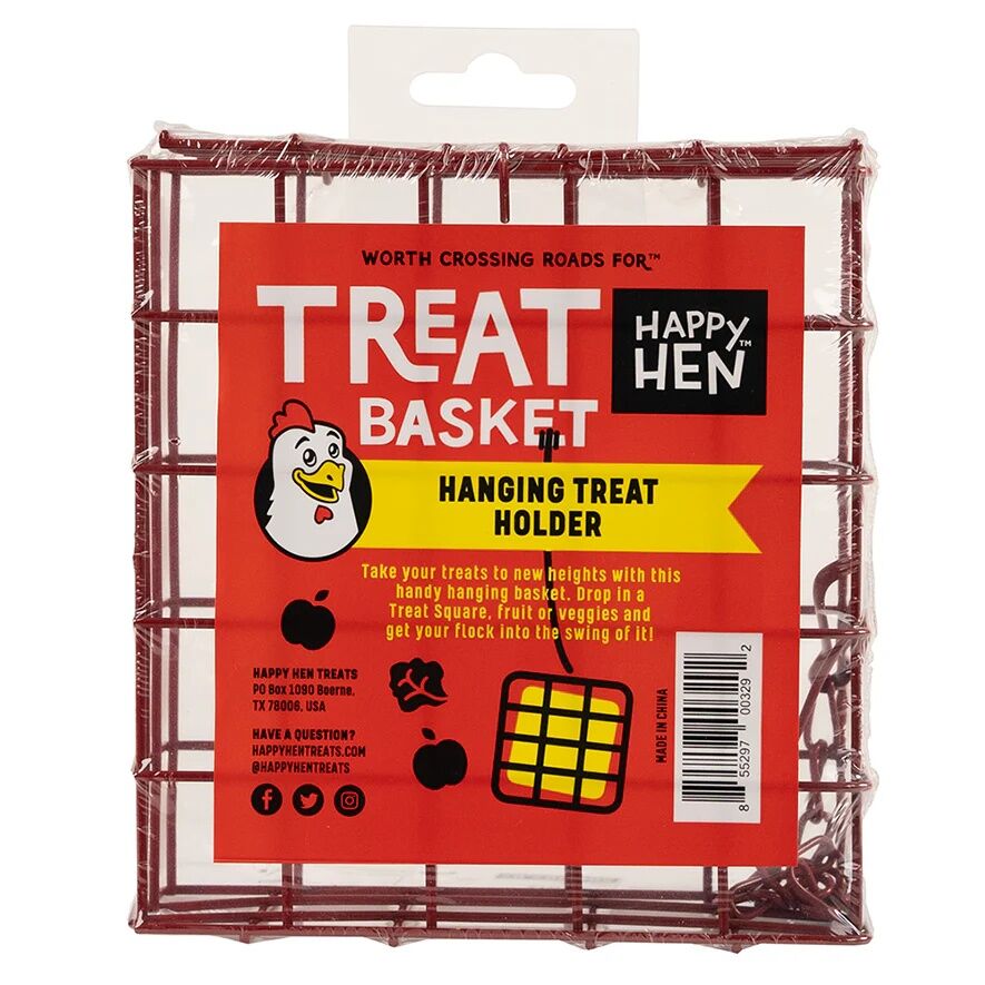 Happy Hen Square Hanging Treat Holder