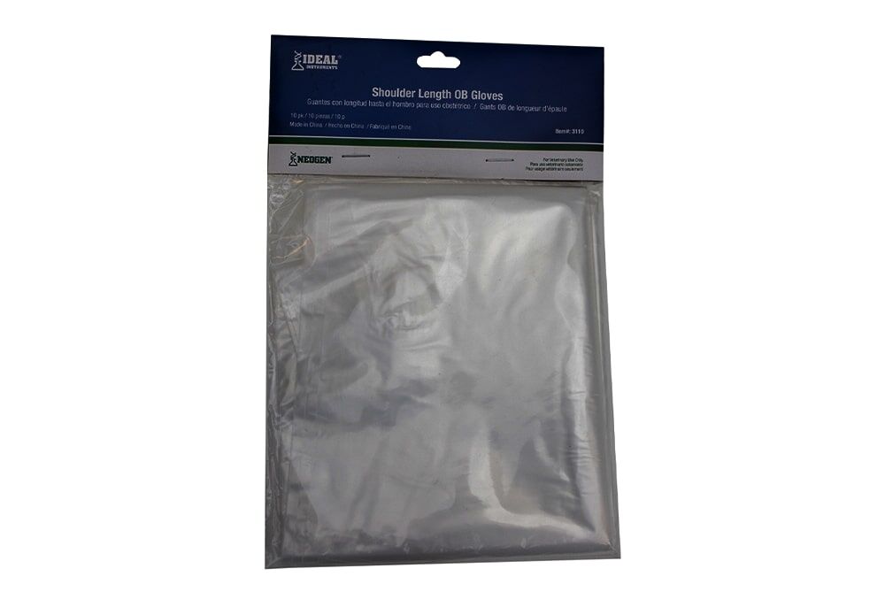Ideal Instruments Standard 36-In OB Sleeve Gloves, 10-Pk