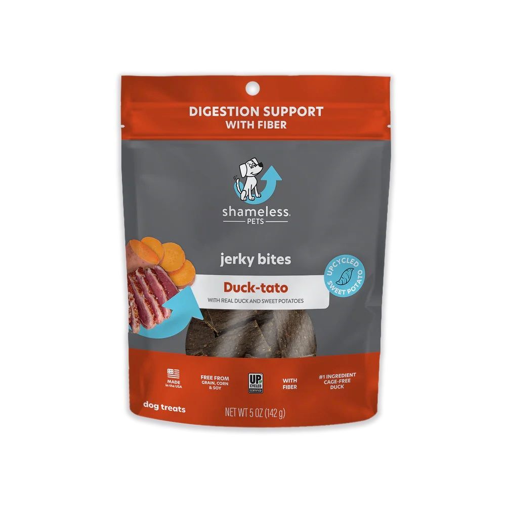 Shameless Pets Duck-Tato Jerky Bits, 5-Oz