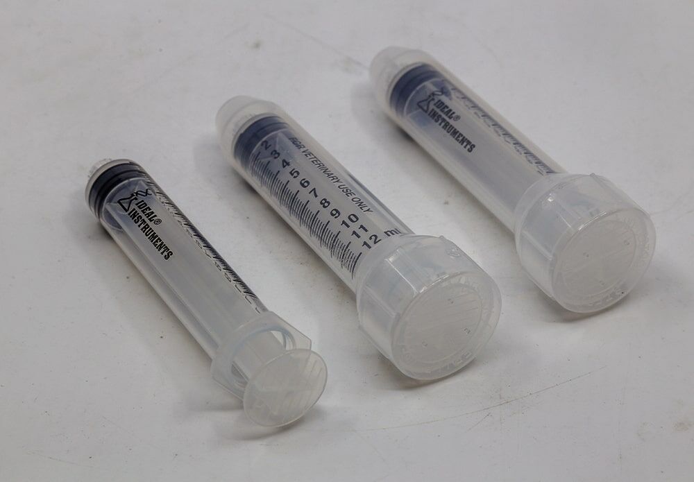 Neogen Ideal Disposable Syringes 12cc With 20G X 1-In Needles, 3-Pk