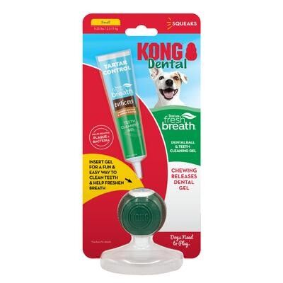 TropiClean Fresh Breath Enticers Peanut Butter & Honey Dental Ball Kit for Small Dogs, 1-Oz