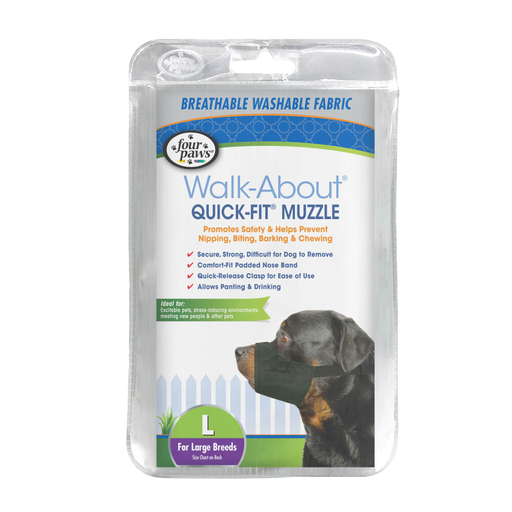 Four Paws Walk-About Quick Fit Muzzle Size 4, Large