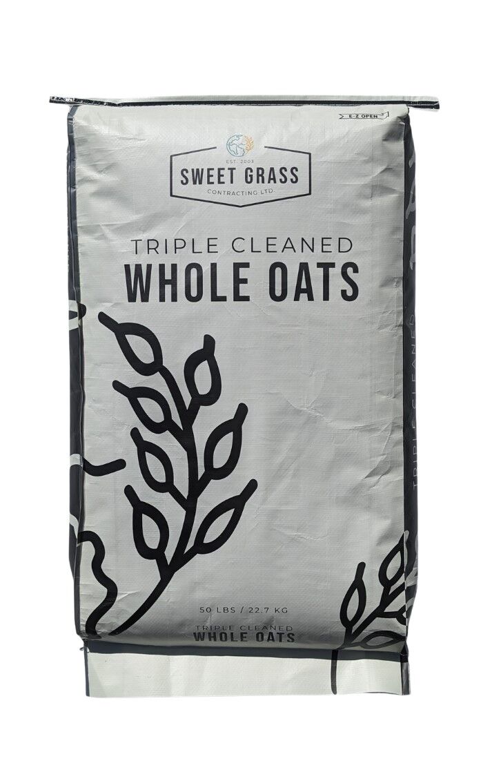 Sweet Grass Triple Cleaned Whole Oats, 50-Lb