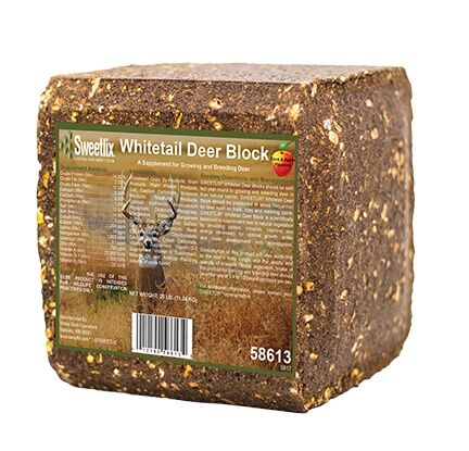 Sweetlix Whitetail Deer Pressed Block Supplement, 25-Lb